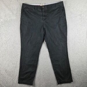 Perk Pants Mens 42x30 Black‎ Feel Good Slim Fit Stretch 5 Pocket Twill Chino